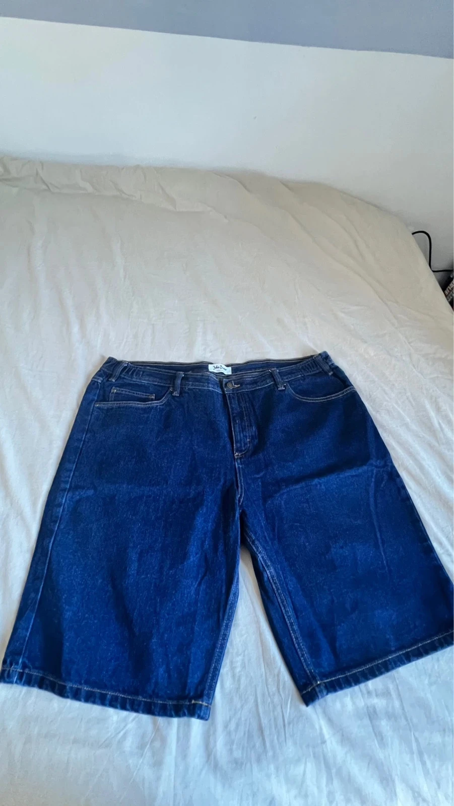 Dark Blue Denim Short.